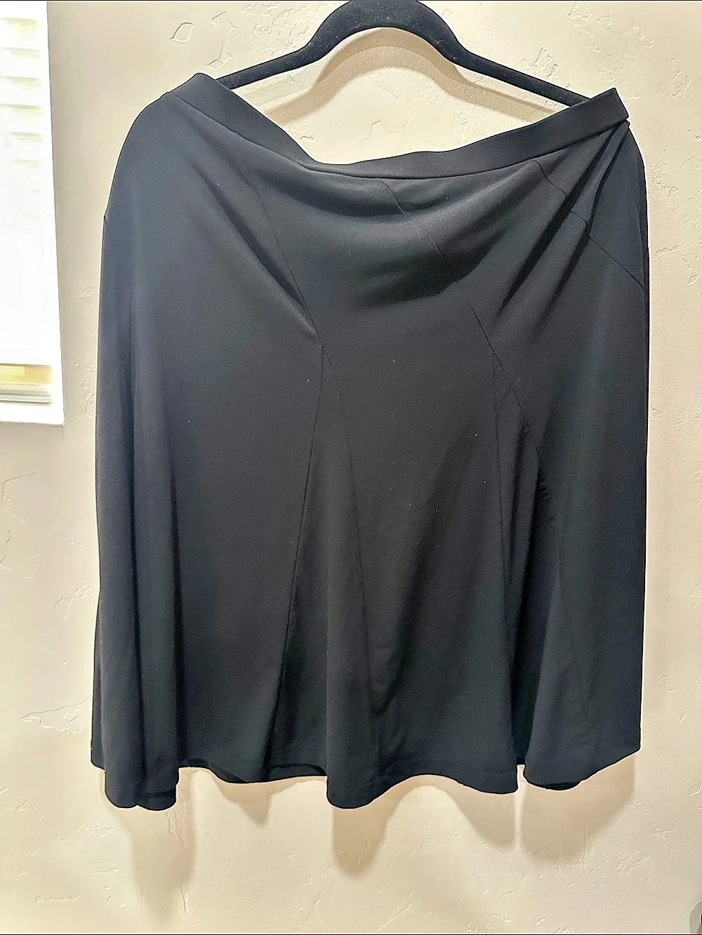 ALFANI Black A-Line Skirt Size XL Like New